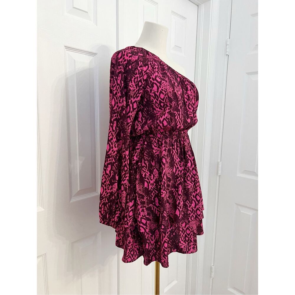 Maaji Womens Pink Slangenprint Loveliness Quartz Loveliness Mini Dress Small NWT - Picture 2 of 6